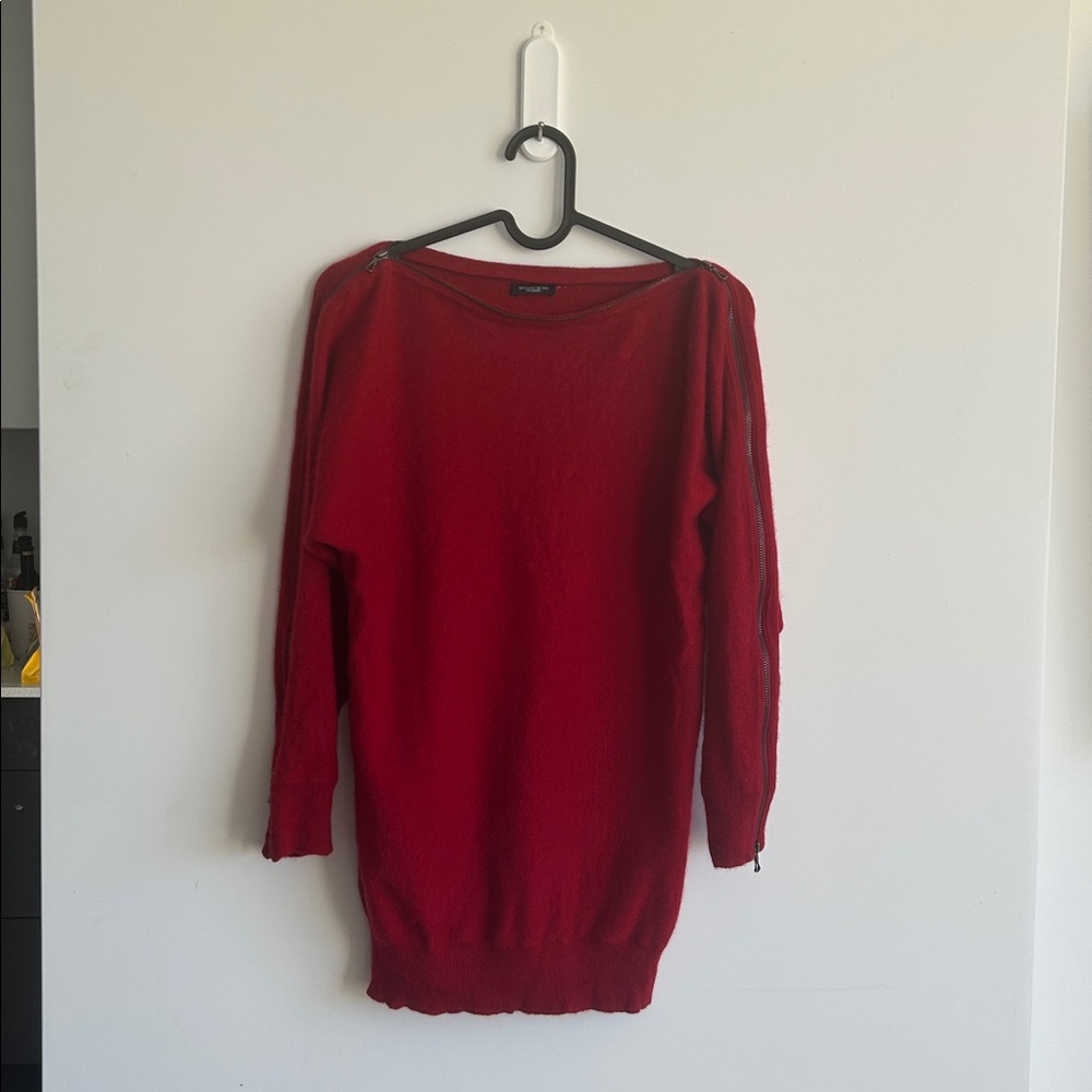 Magaschoni Vibrant Red Cashmere Sweater